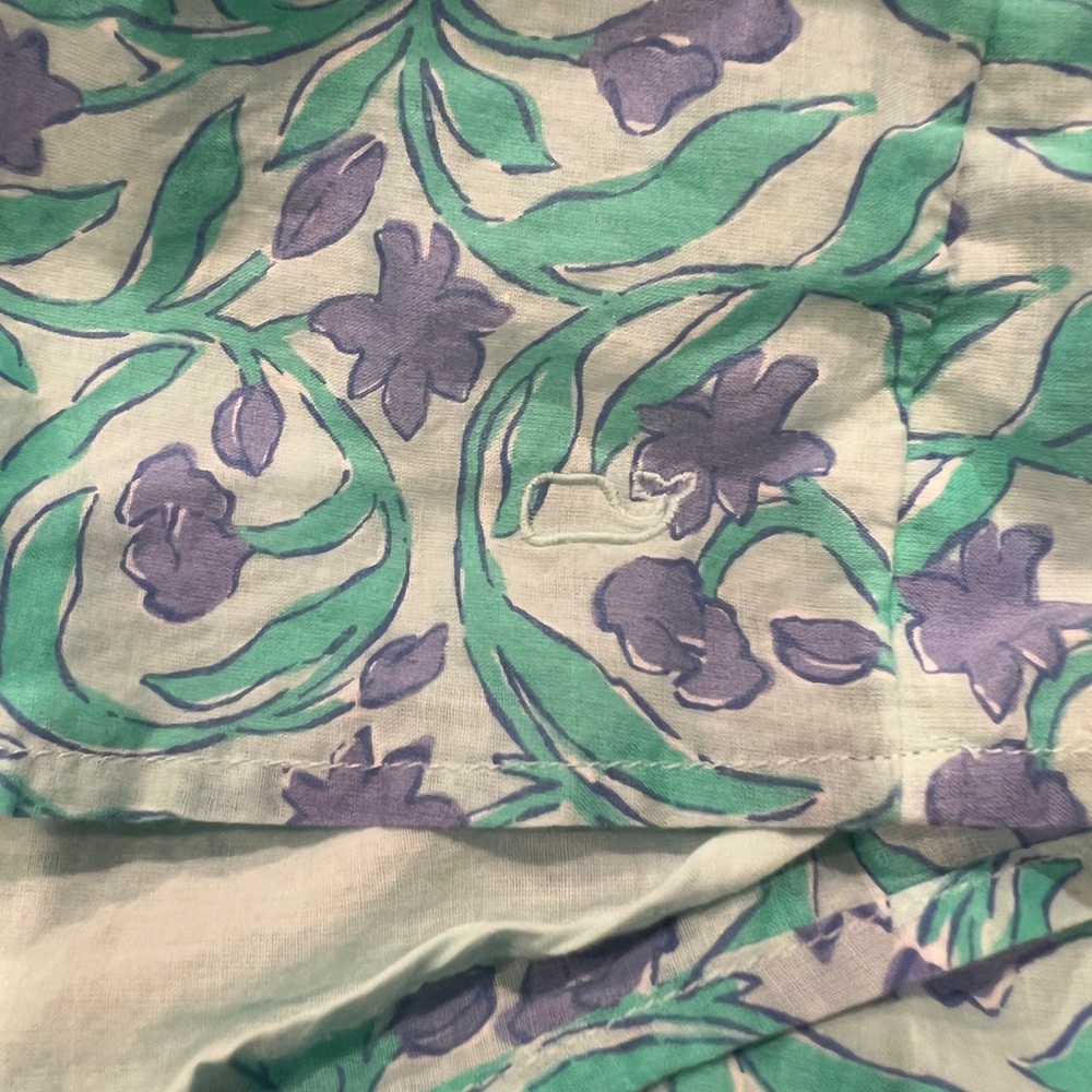 Vineyard Vines Guana Floral Dress Flutter Sleeves Smocked Waist Cotton Lined - Picture 8 of 8